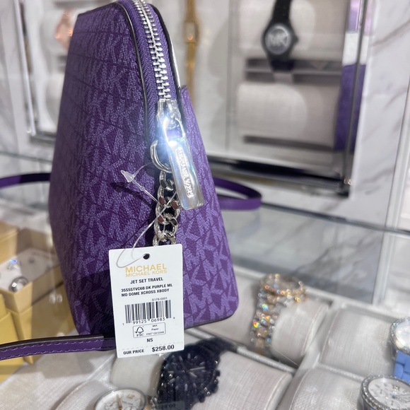 MICHAEL KORS Jet Set Travel Medium Color-Block Signature Logo Crossbody Bag - Picture 9 of 9